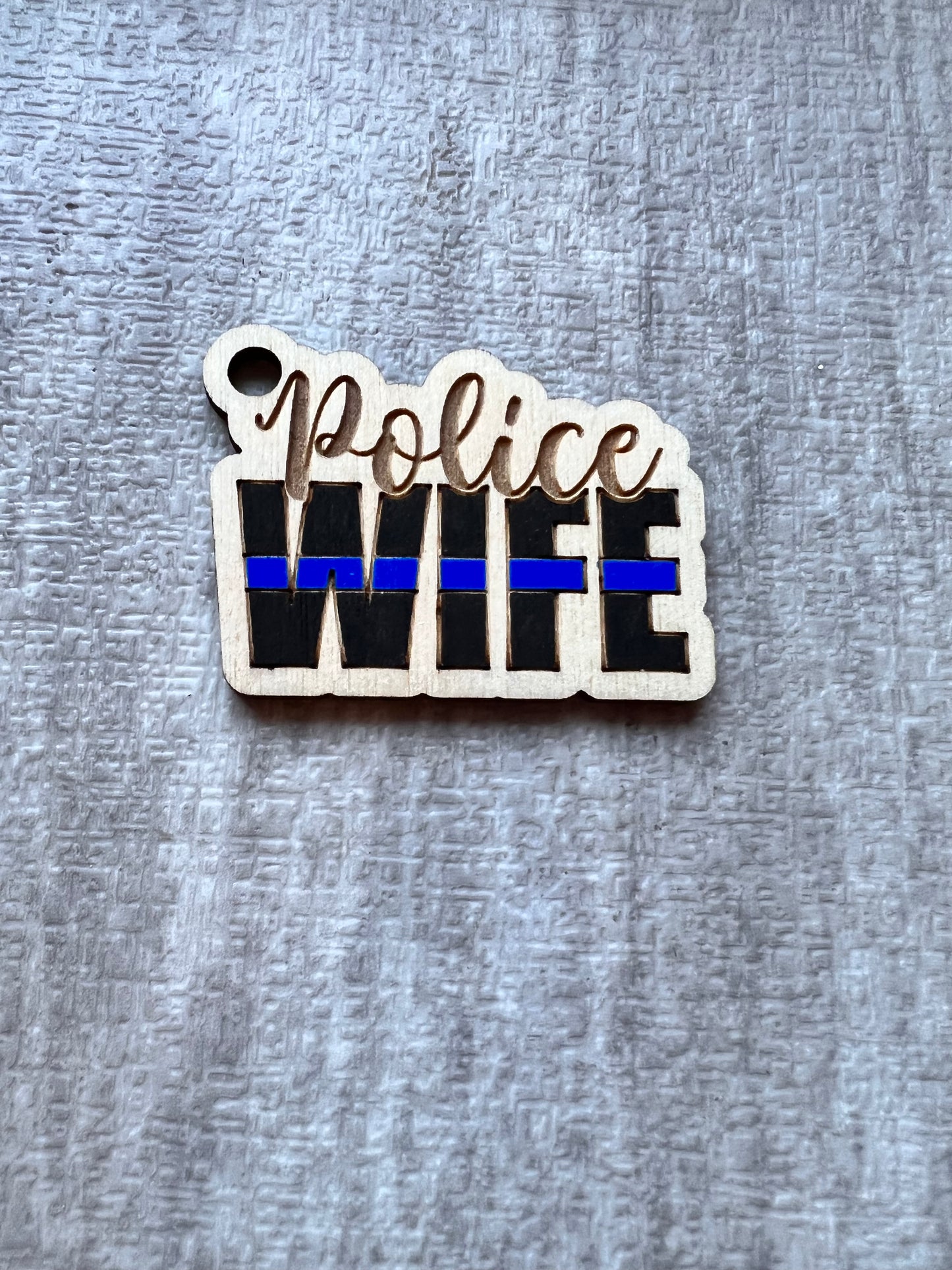 Police wife keychain MUST ORDER 5