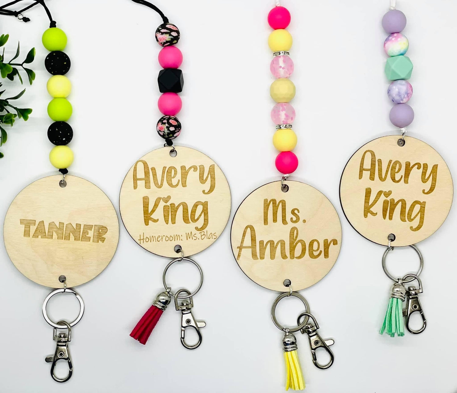 Wooden Keychains and Lanyards