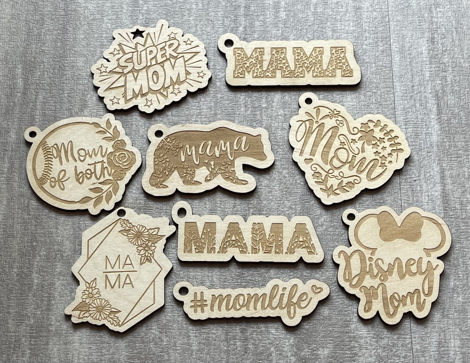 Mom and Dad Keychains