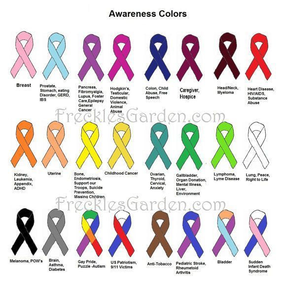 Awareness Ribbon Keychains MOQ 10