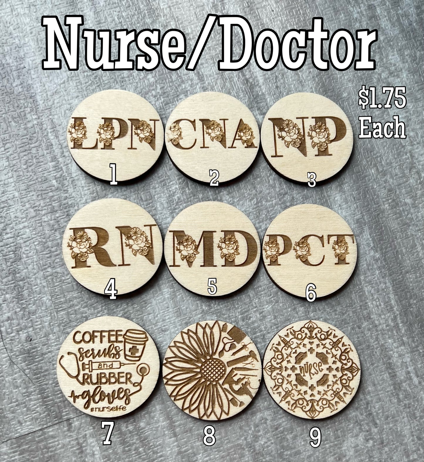 Wooden Badge Reel Covers