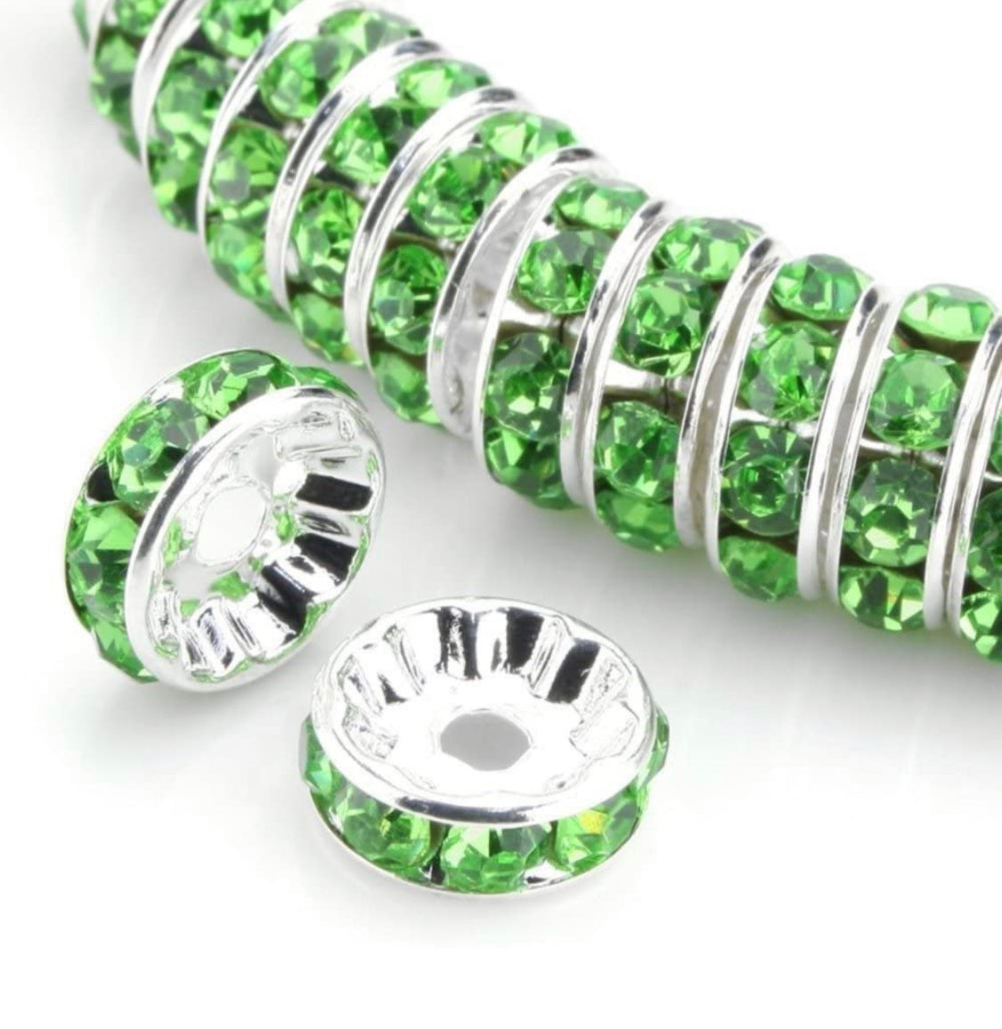 10mm Rhinestone Rondelles