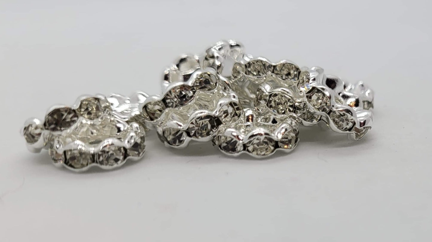 10mm Rhinestone Rondelles