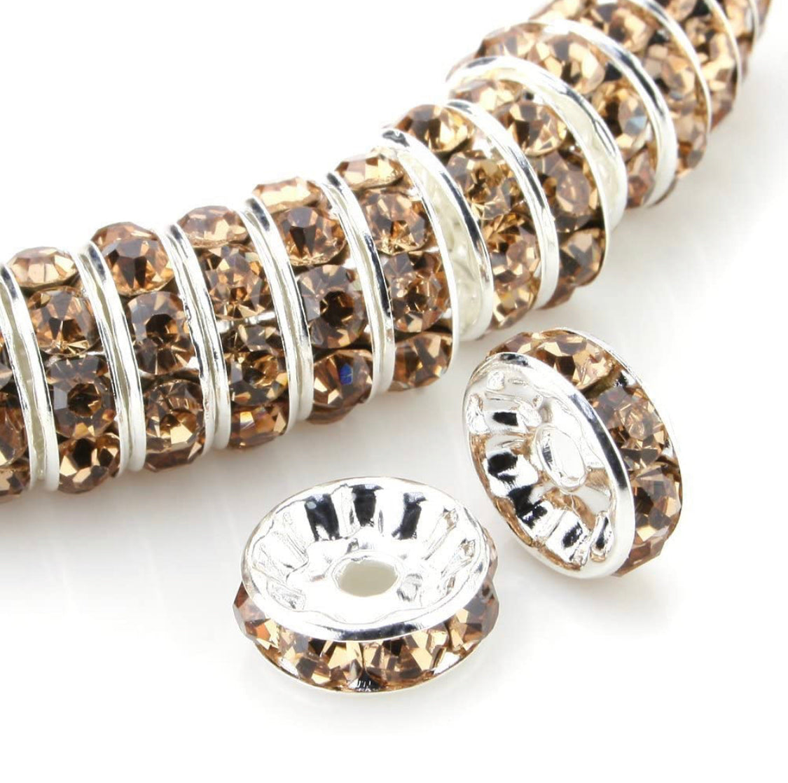 10mm Rhinestone Rondelles