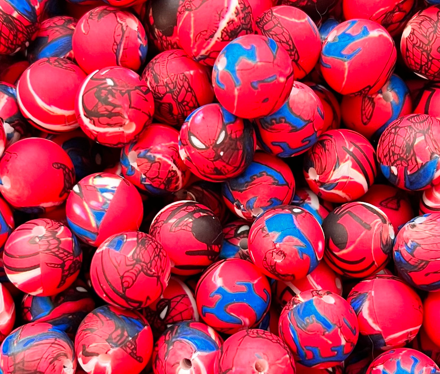 Spidey 15mm beads