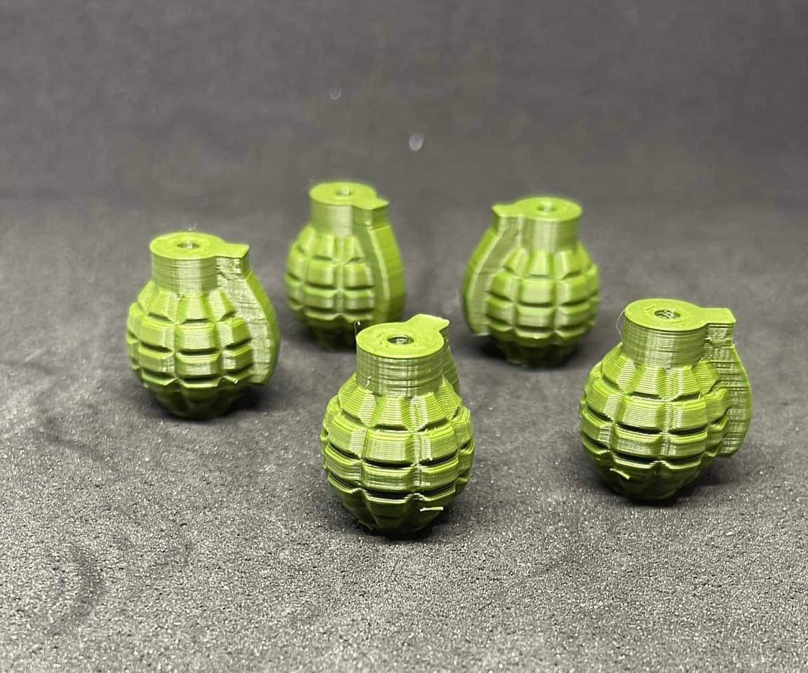 Grenades 3D printed beads PREORDER