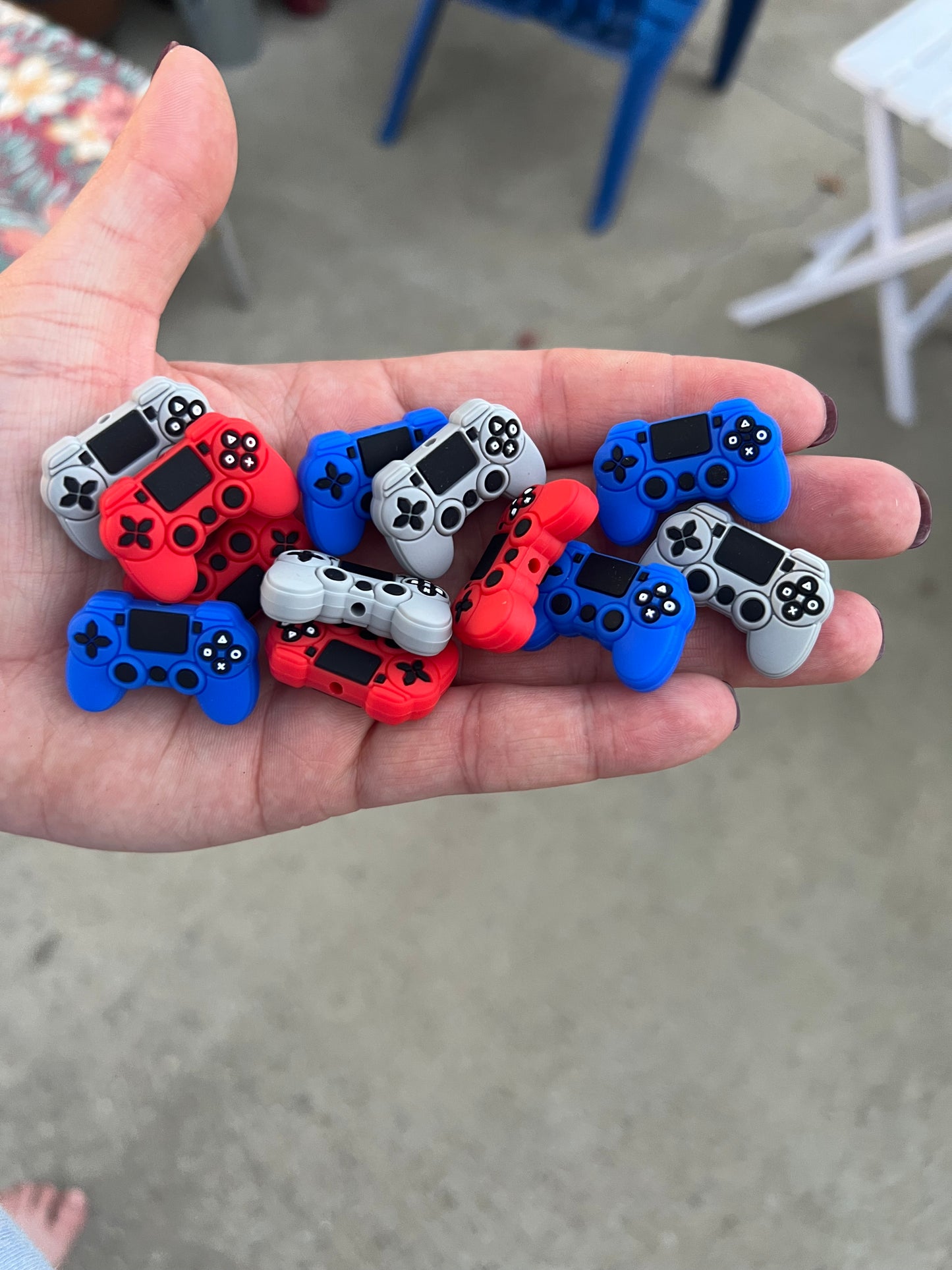 PS Game Controller Silicone Focal Bead