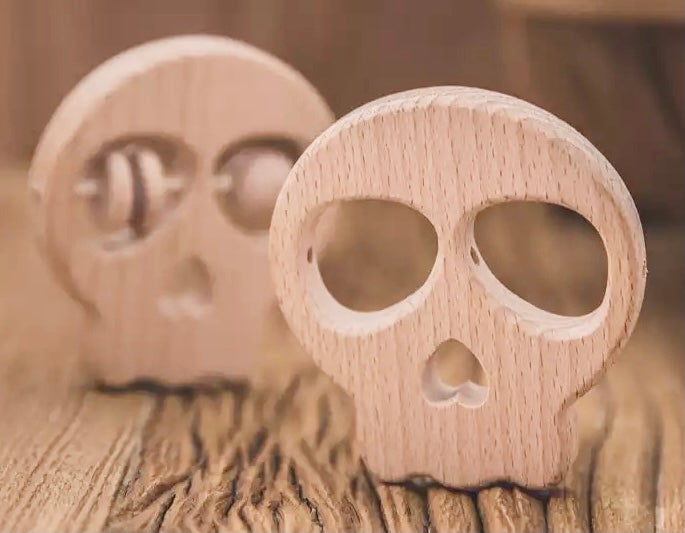 Wood Skull