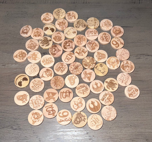 Custom wooden beads 20mm PLEASE READ DESCRIPTIONS‼️