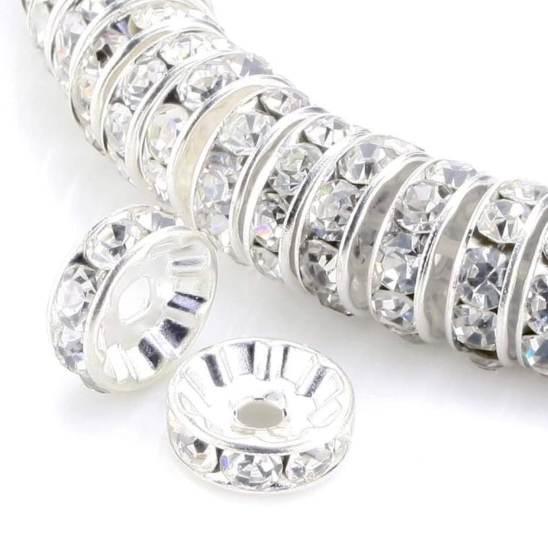 10mm Rhinestone Rondelles