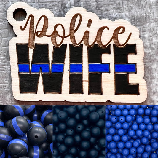 Police wife keychain MUST ORDER 5