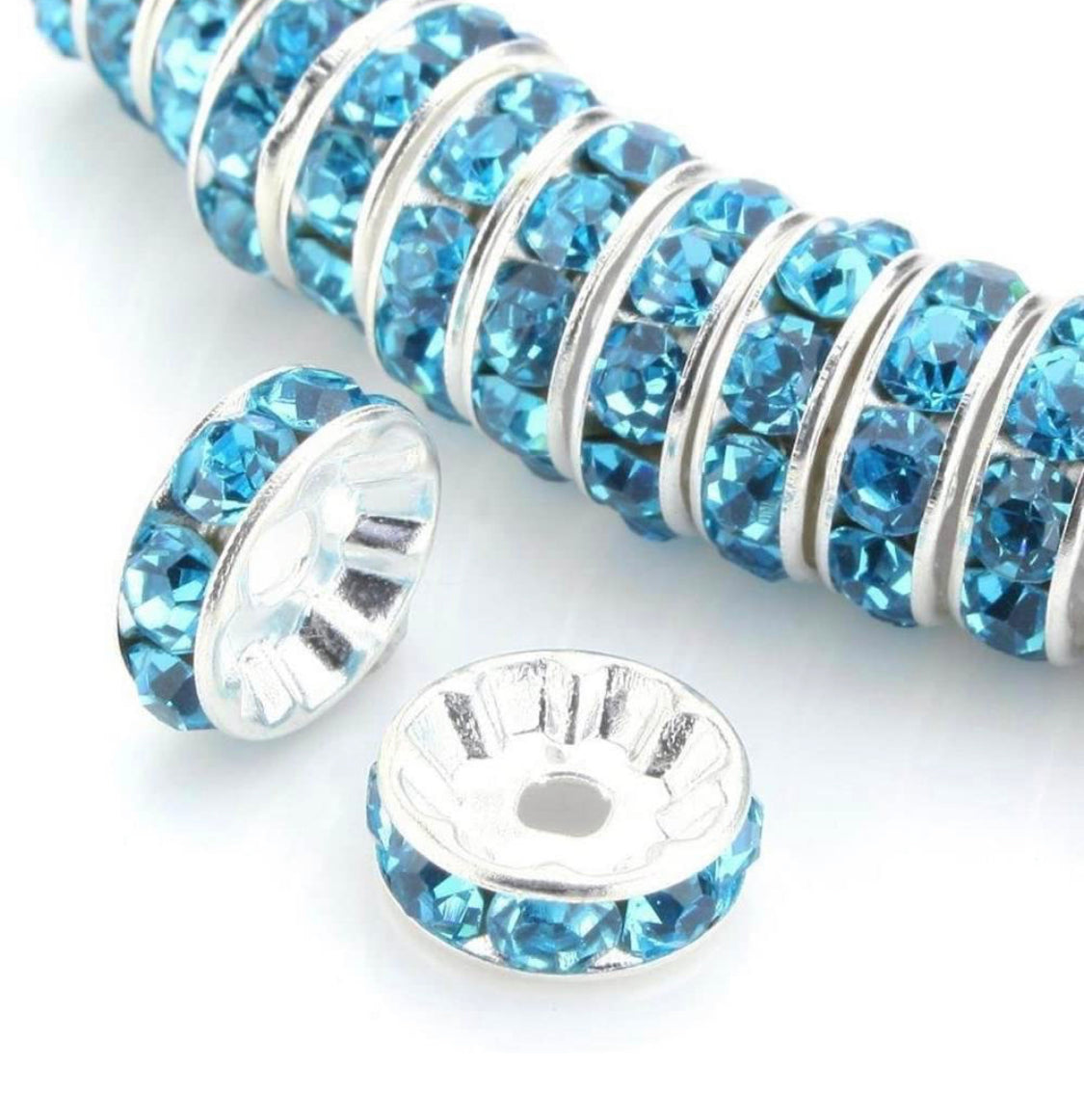 10mm Rhinestone Rondelles