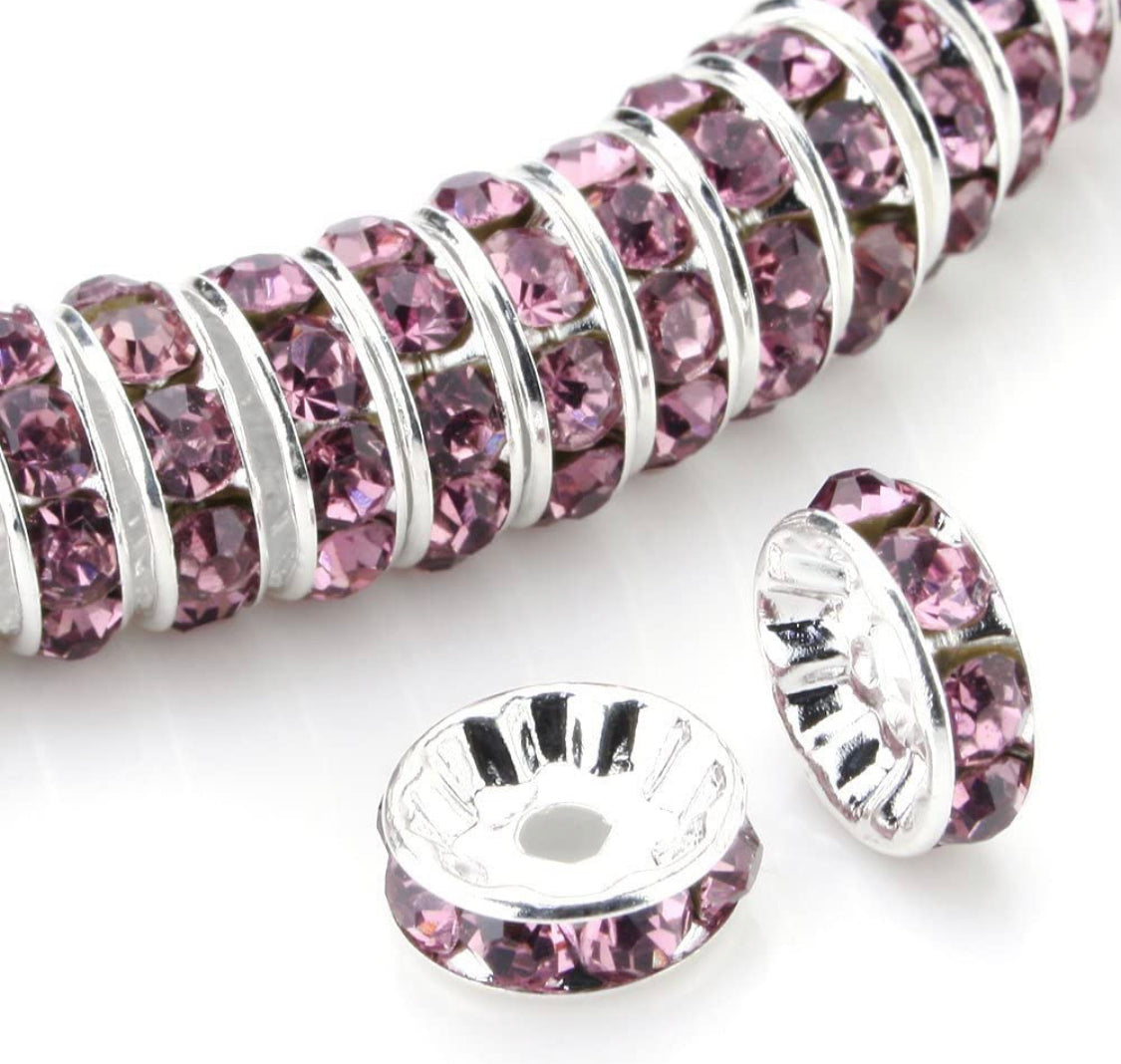 10mm Rhinestone Rondelles