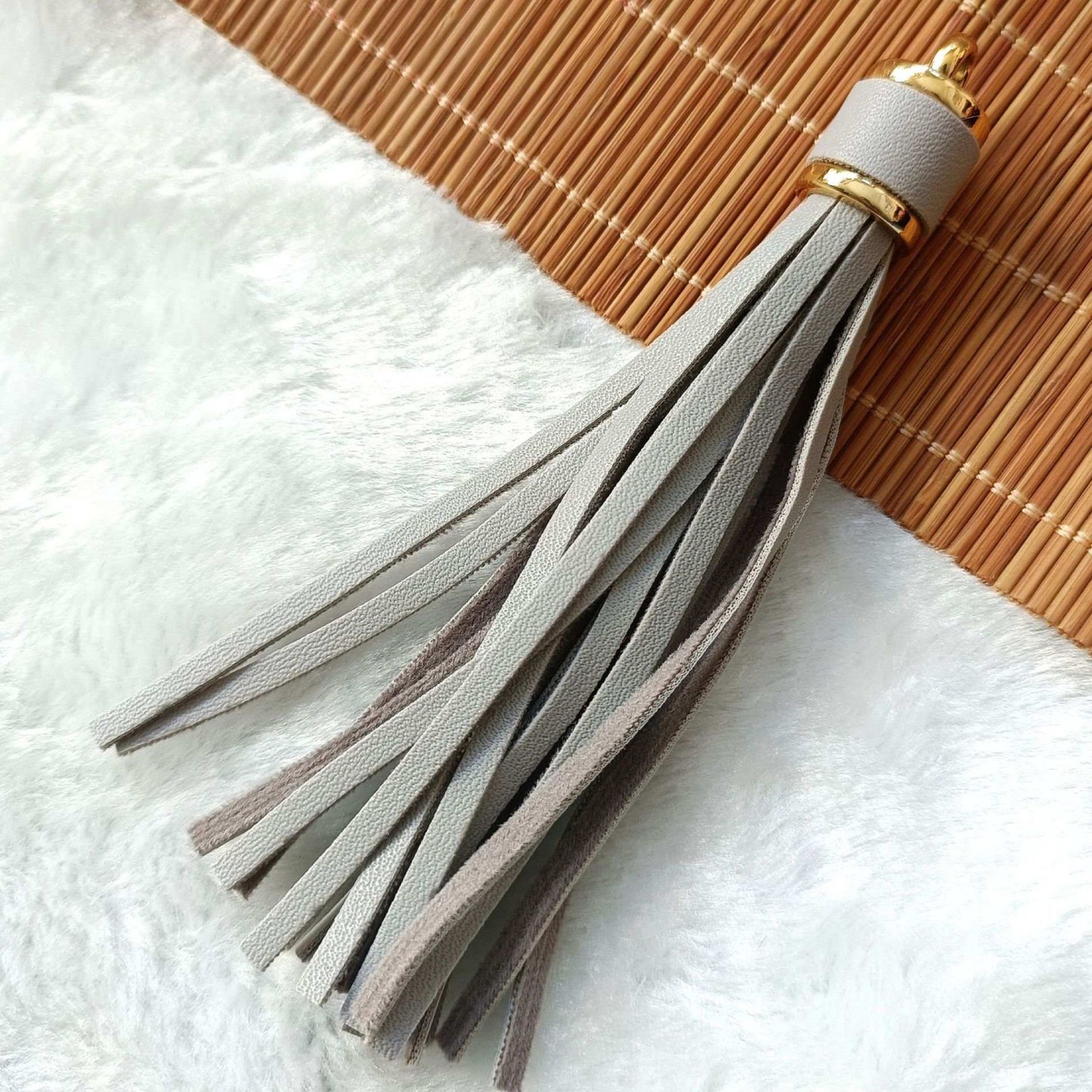 Solid Color Leather Tassels