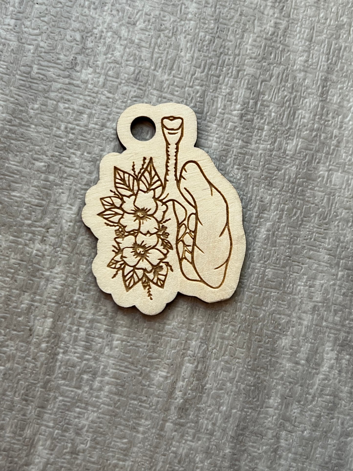 Floral Lungs RT Pulmonologist keychain MUST ORDER 10