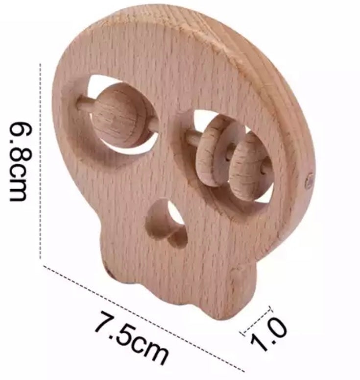 Wood Skull