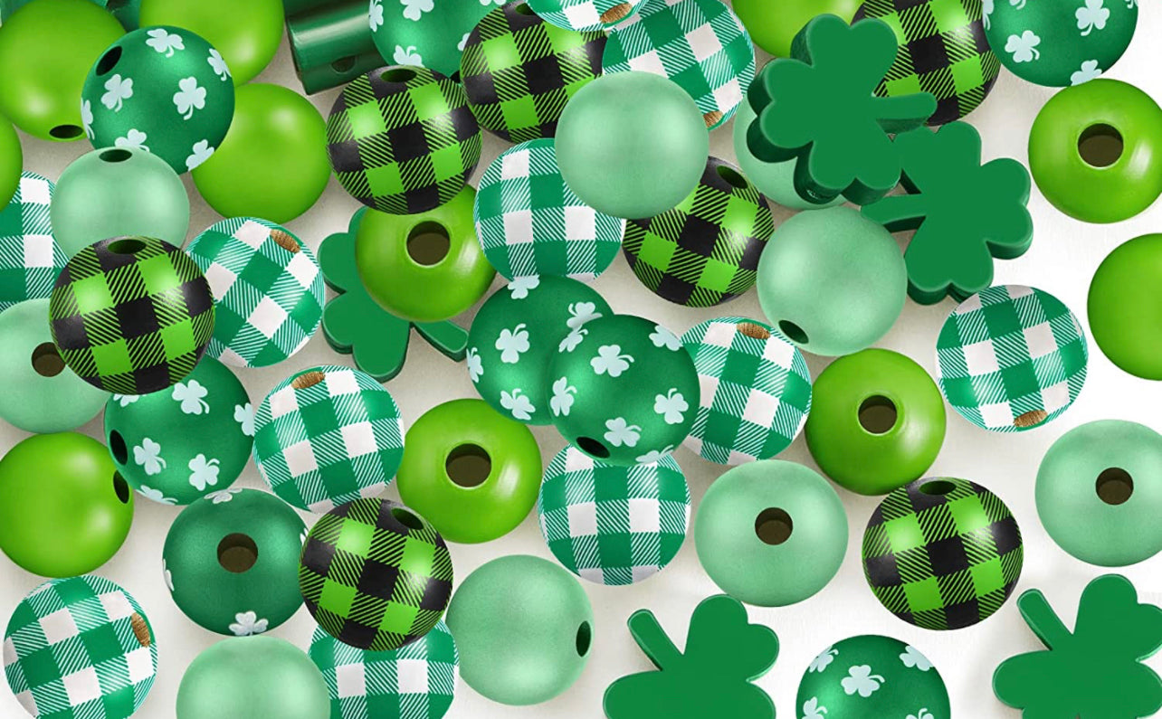 St Patrick’s Day Wooden Bead Mixes