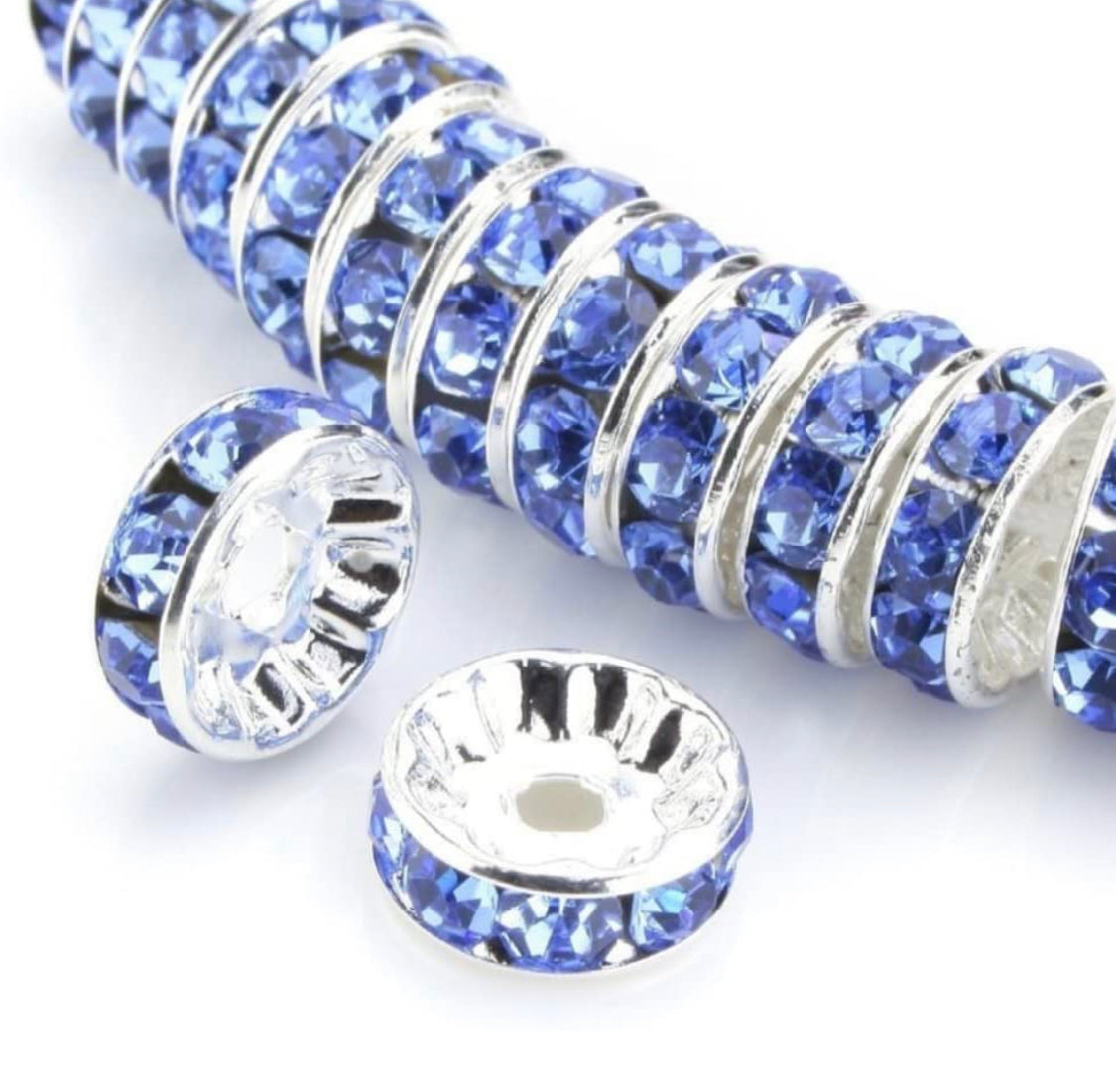 10mm Rhinestone Rondelles