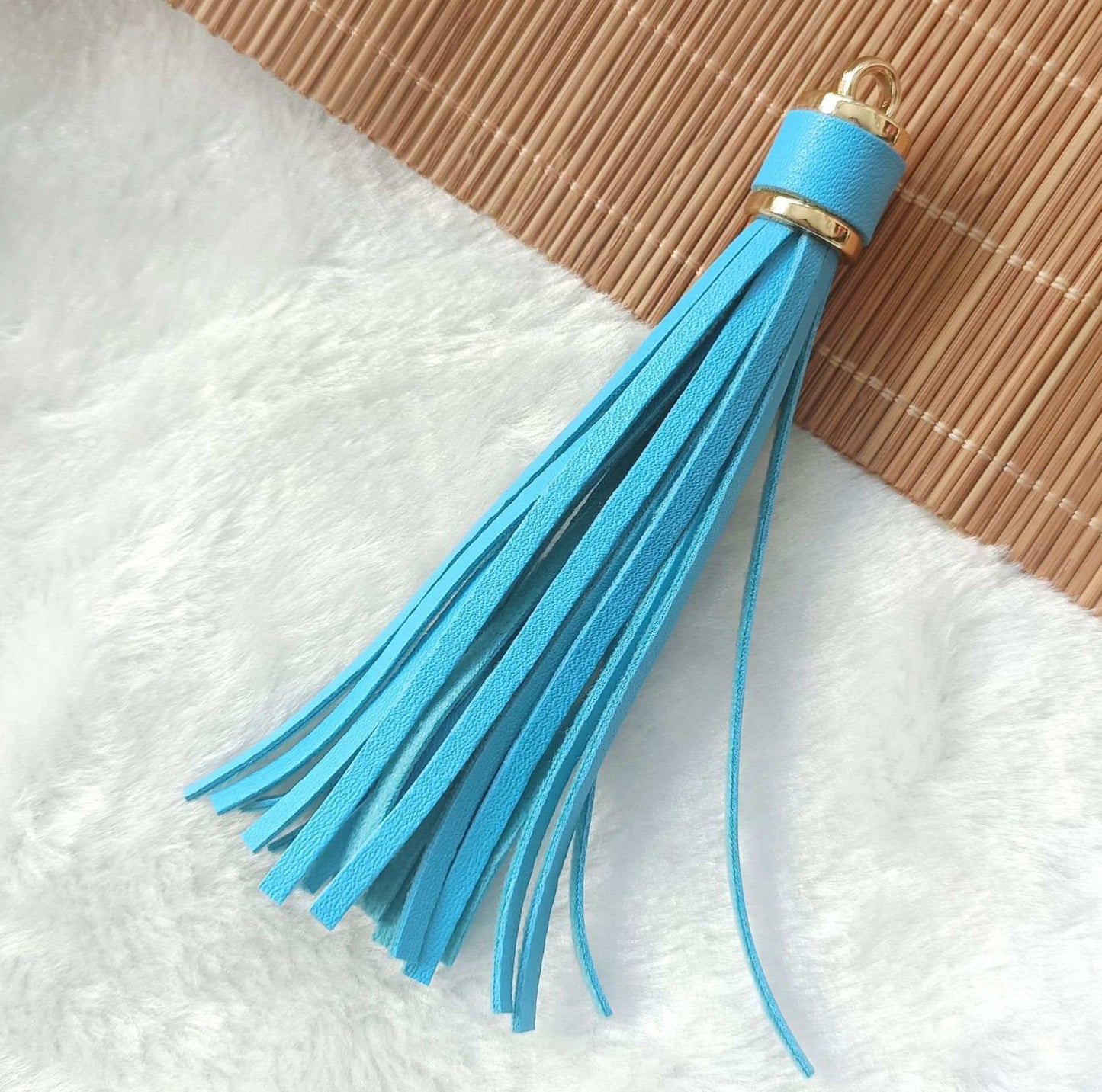 Solid Color Leather Tassels