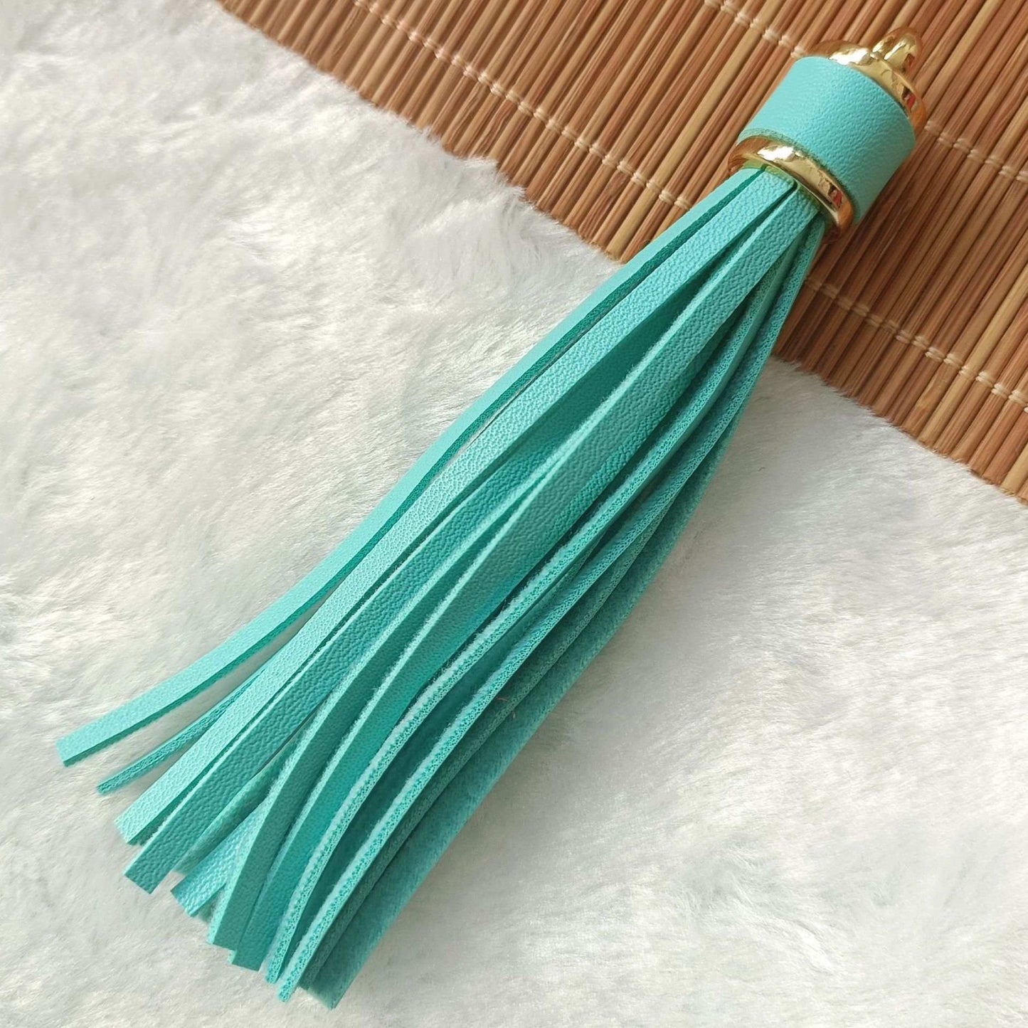 Solid Color Leather Tassels