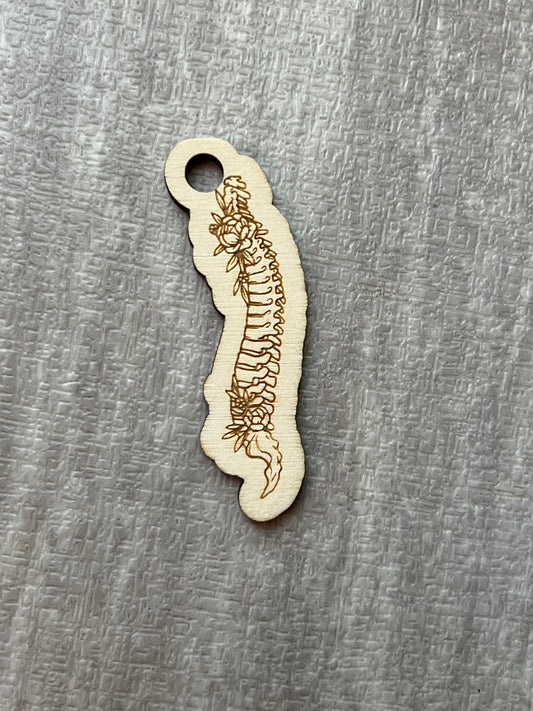 Floral Spine Chiropractor keychain MUST ORDER 10