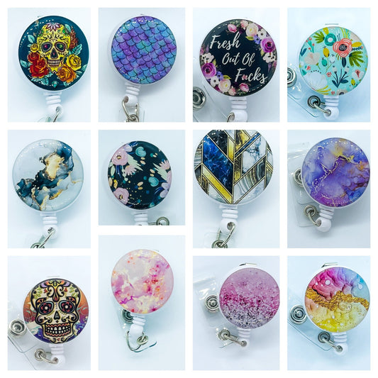 Patterned Badge reels