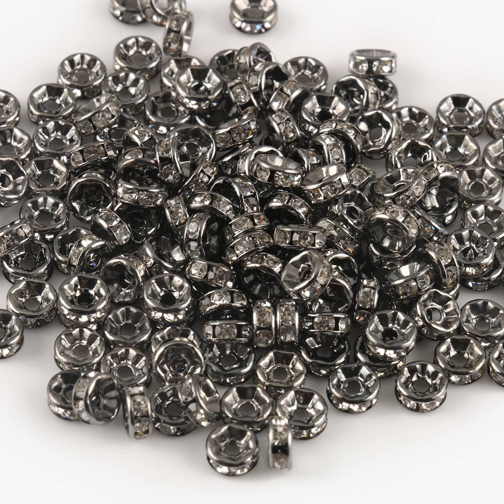 10mm Rhinestone Rondelles