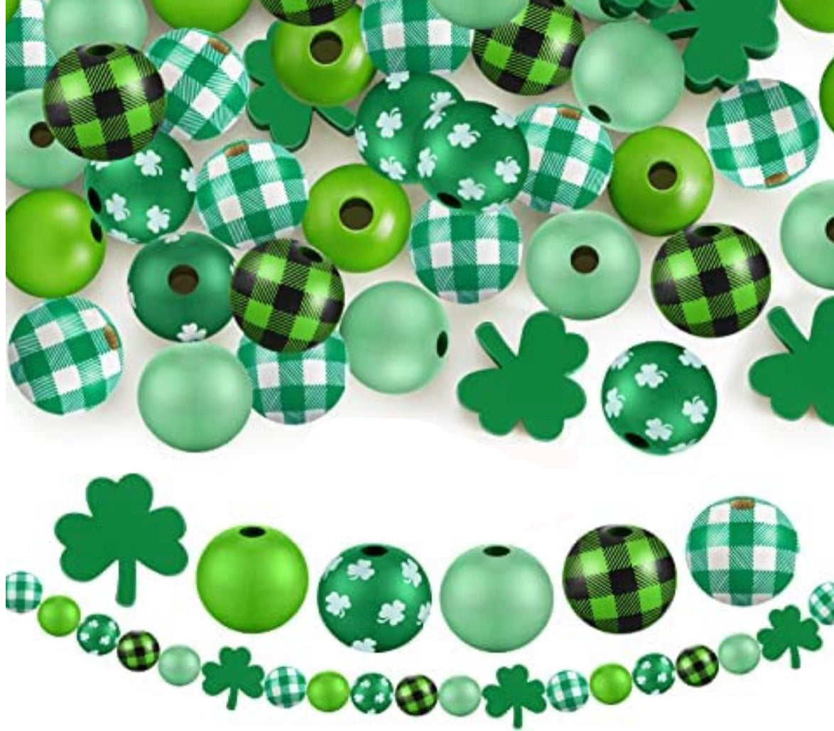 St Patrick’s Day Wooden Bead Mixes