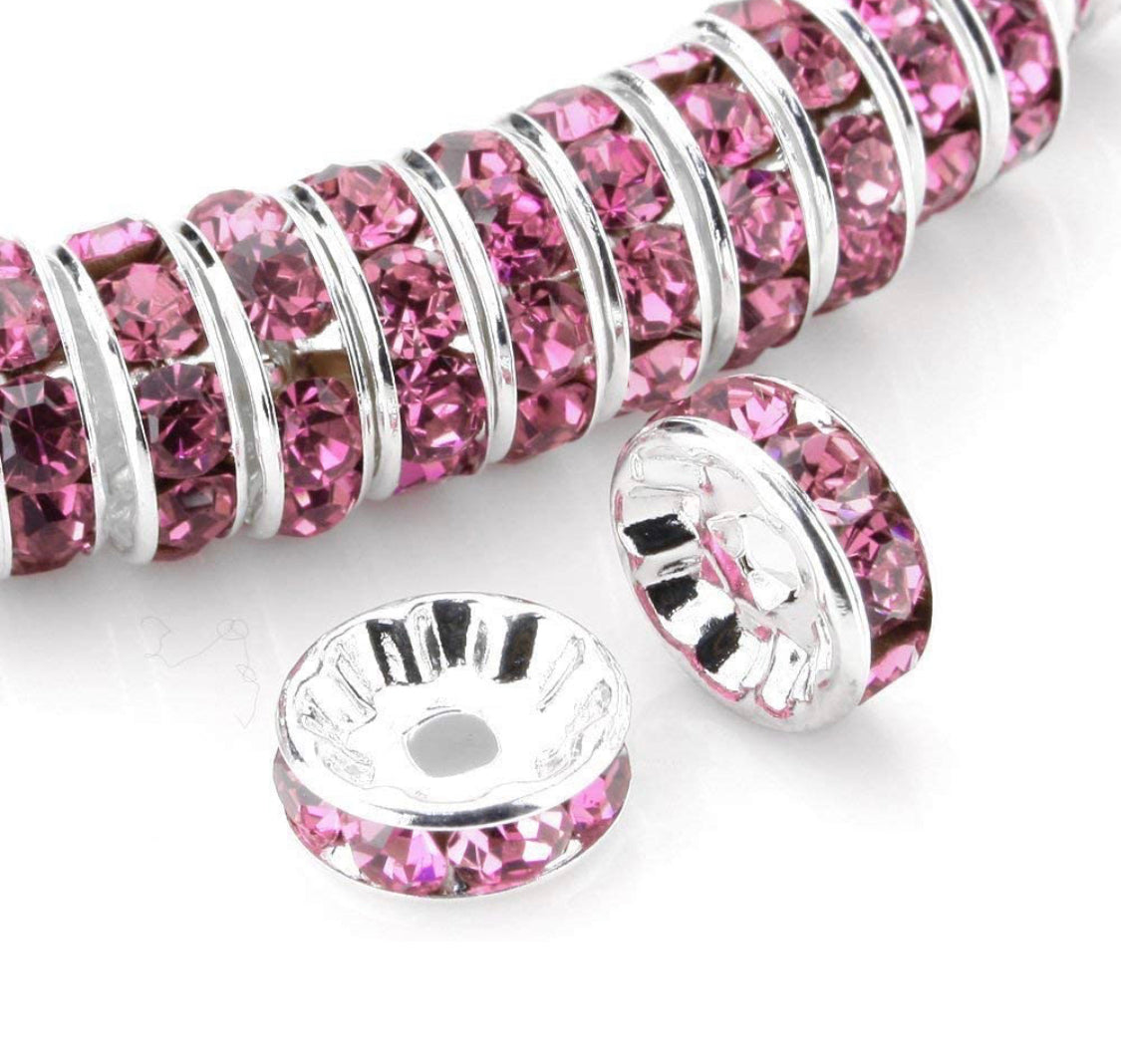 10mm Rhinestone Rondelles