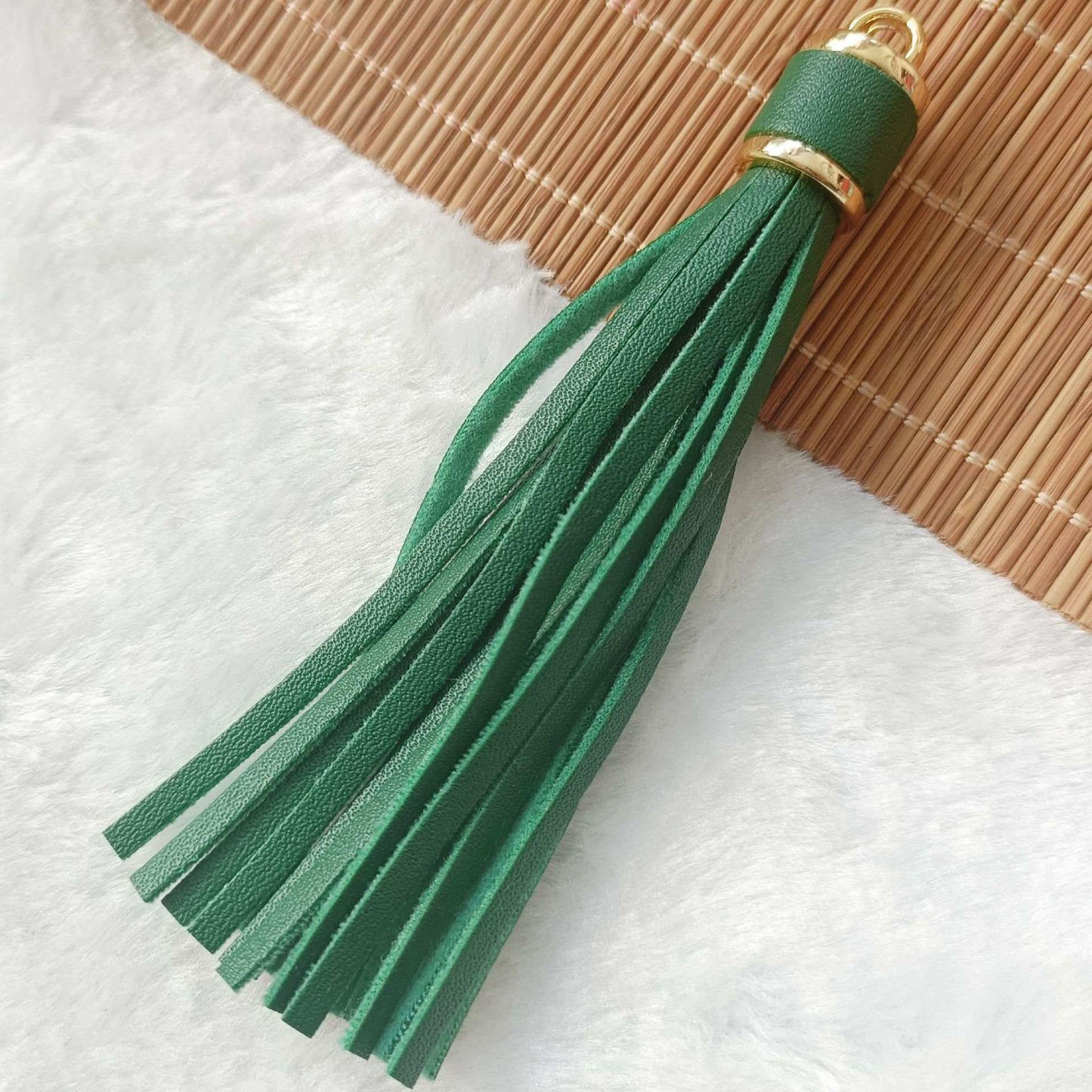 Solid Color Leather Tassels