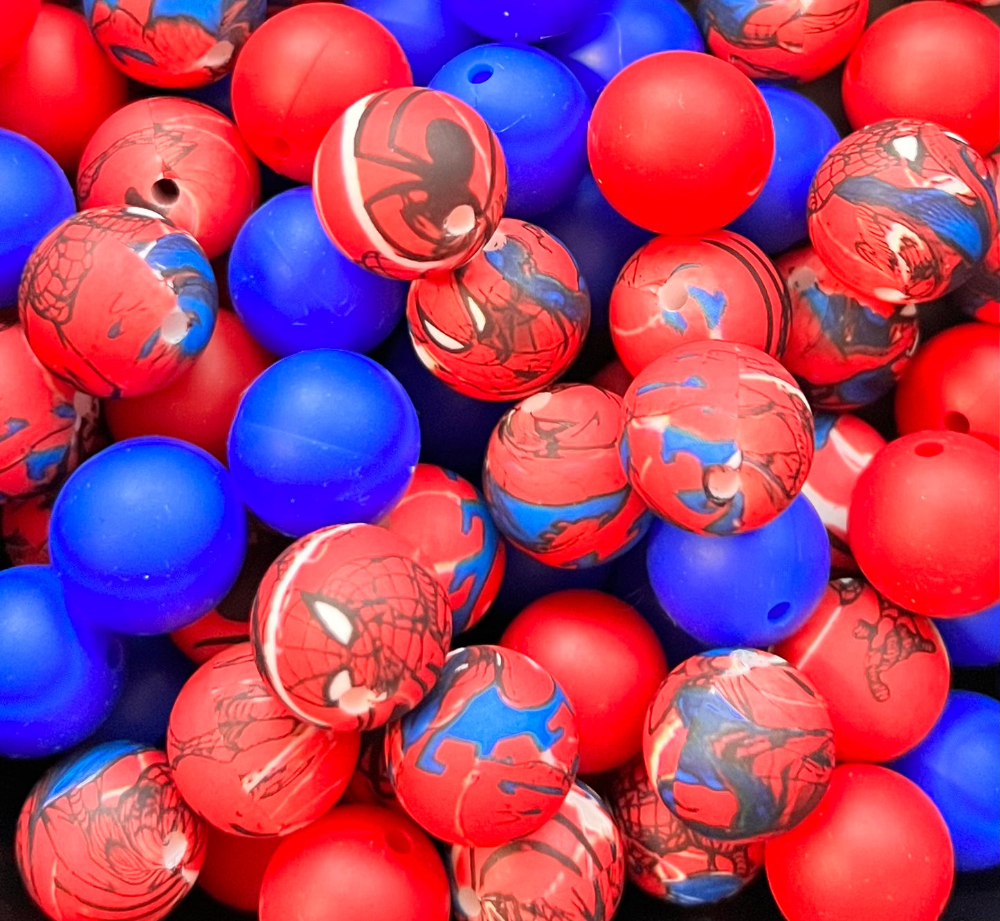 Spidey 15mm beads