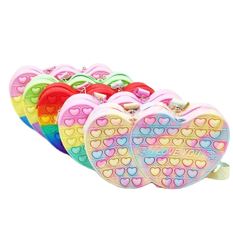 Popper Heart Purse