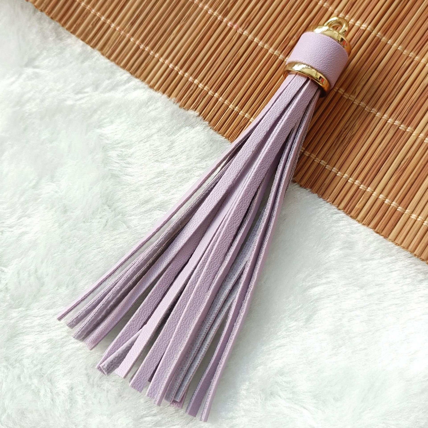 Solid Color Leather Tassels