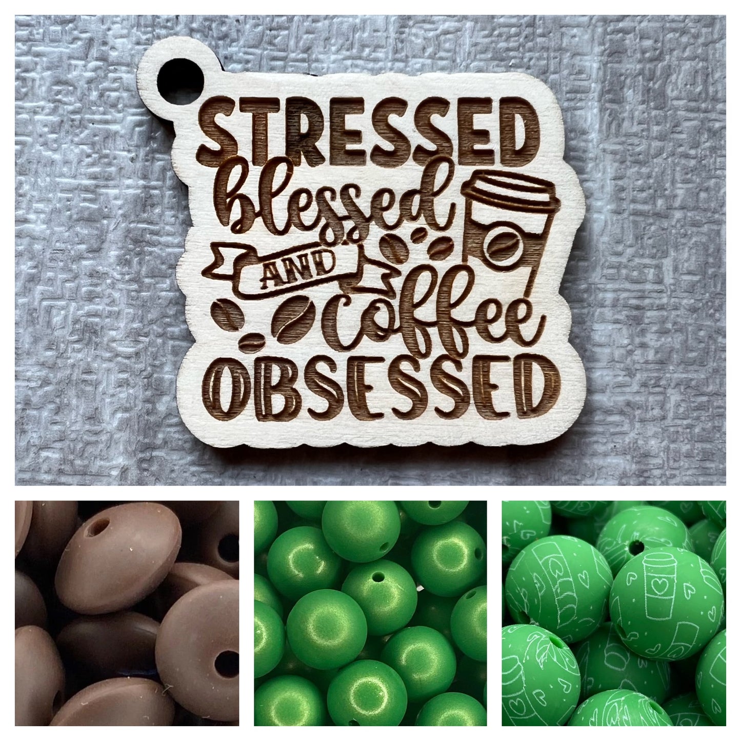 Coffee obsessed  keychain MUST ORDER 3