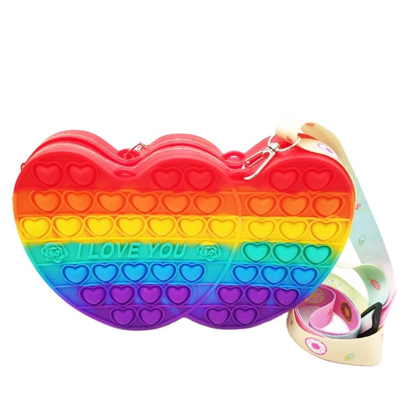 Popper Heart Purse