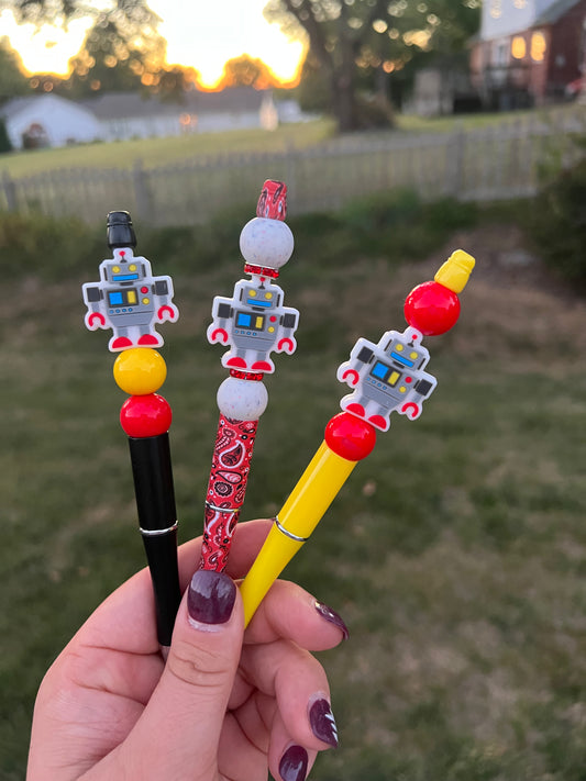 Robert the Robot Silicone Focal Bead