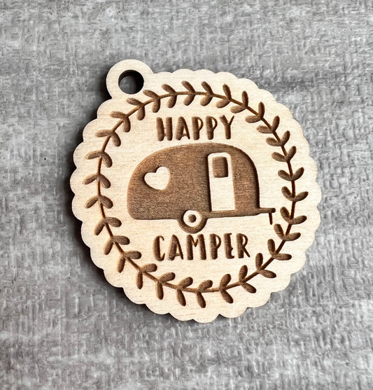 Happy camper keychain MUST ORDER 5