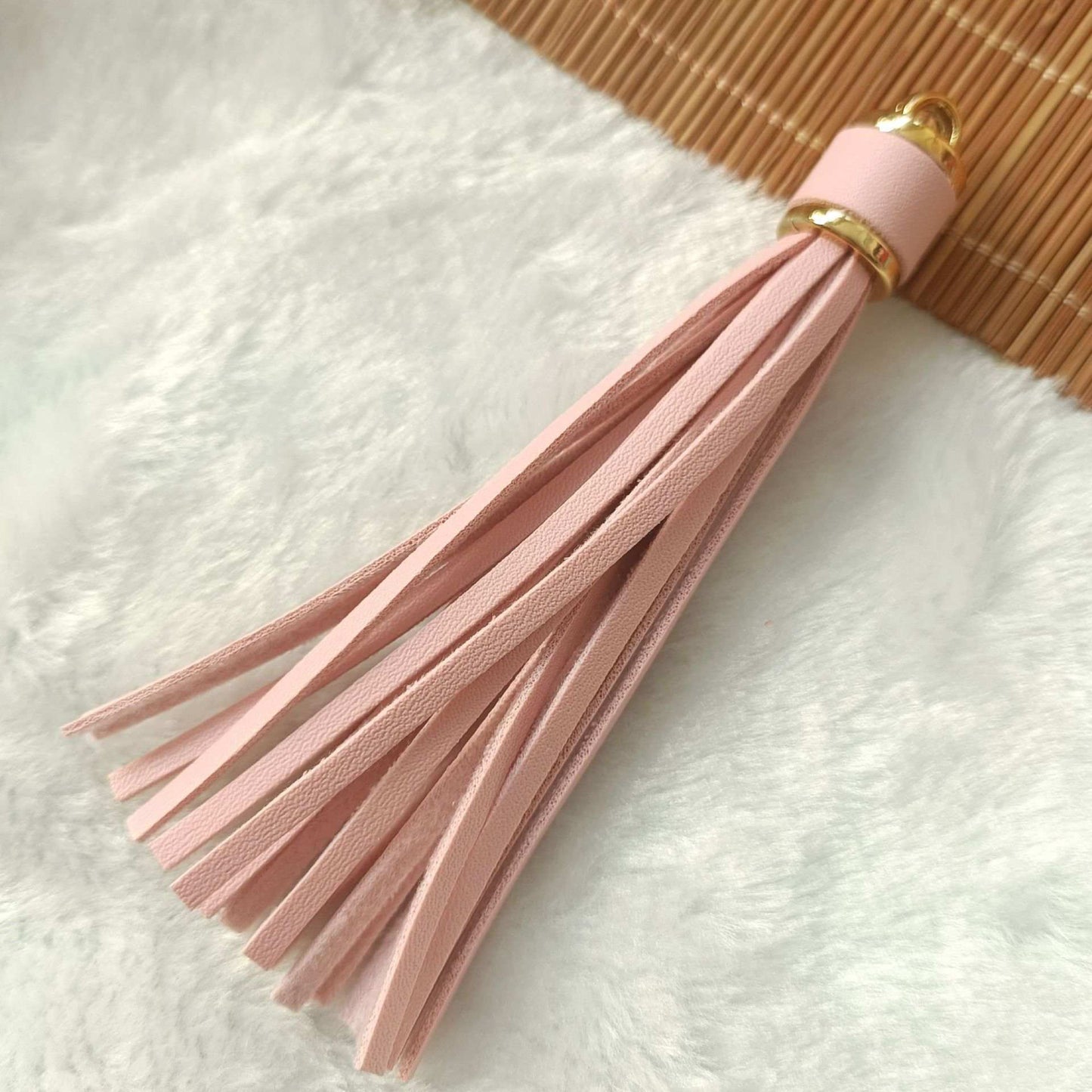 Solid Color Leather Tassels